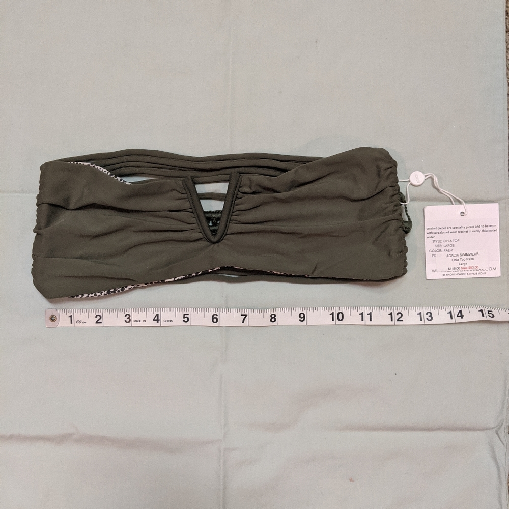 Acacia Swimwear Bikini Tube Top - Army Green